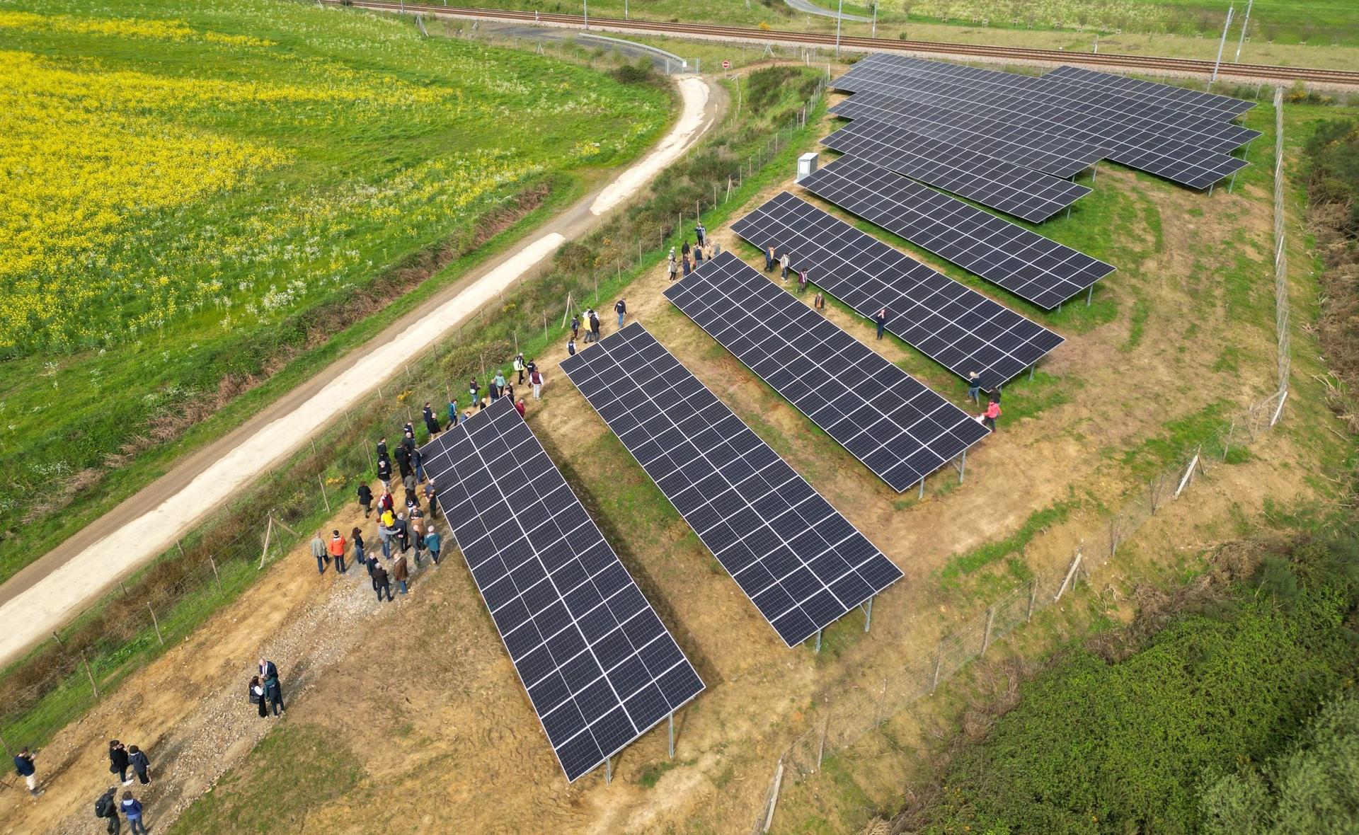Aerial view of Changé park ©EnergiesDeLoire