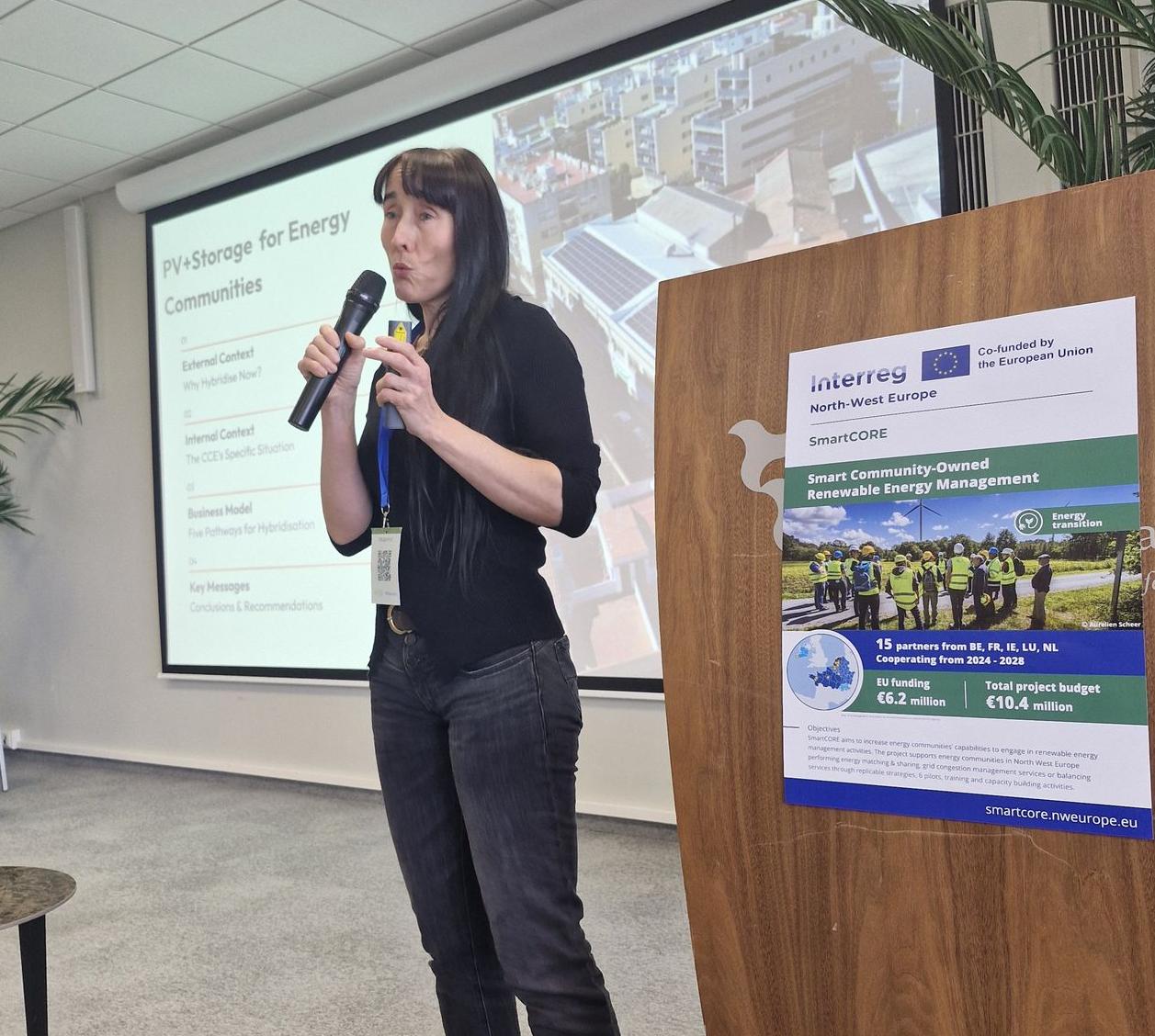 Nuri Palmada during her presentation.